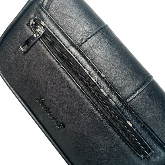 Sourpuss Aimee Clutch Purse Crossbody Black w/ Silver Studded Punk Emo   Conditi - Picture 5 of 11